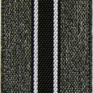 Elastischer Hosenträger sportive Streifen - Grau / Schwarz / Weiß