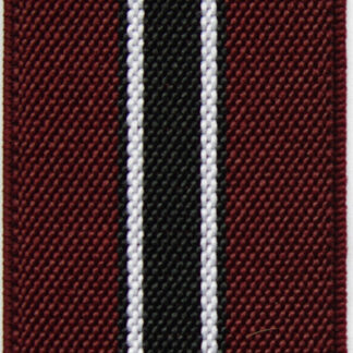 Elastischer Hosenträger sportive Streifen - Bordeaux / Schwarz / Weiß