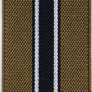 Elastischer Hosenträger sportive Streifen - Taupe / Navy / Weiß