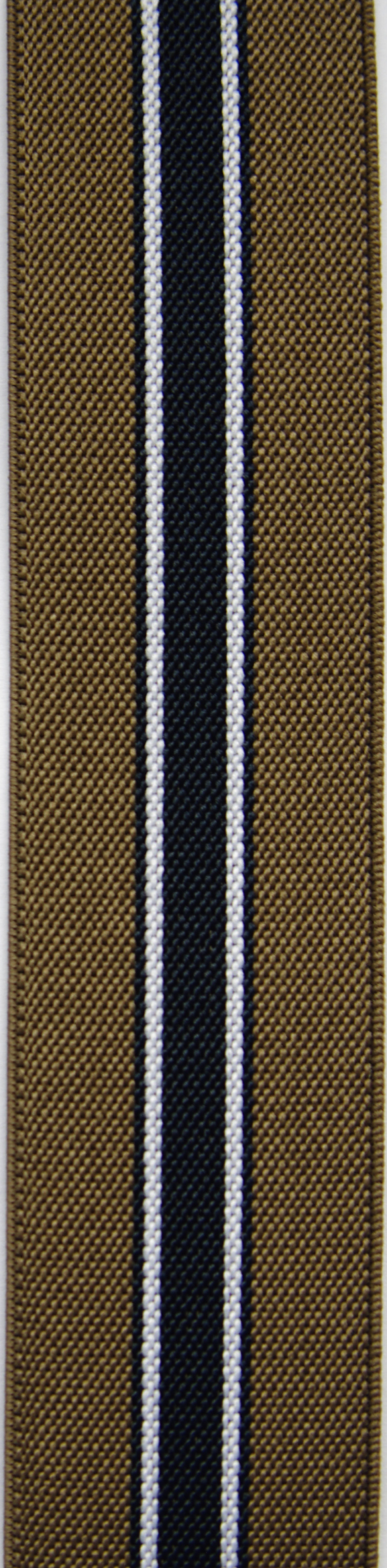 Elastischer Hosenträger sportive Streifen - Taupe / Navy / Weiß