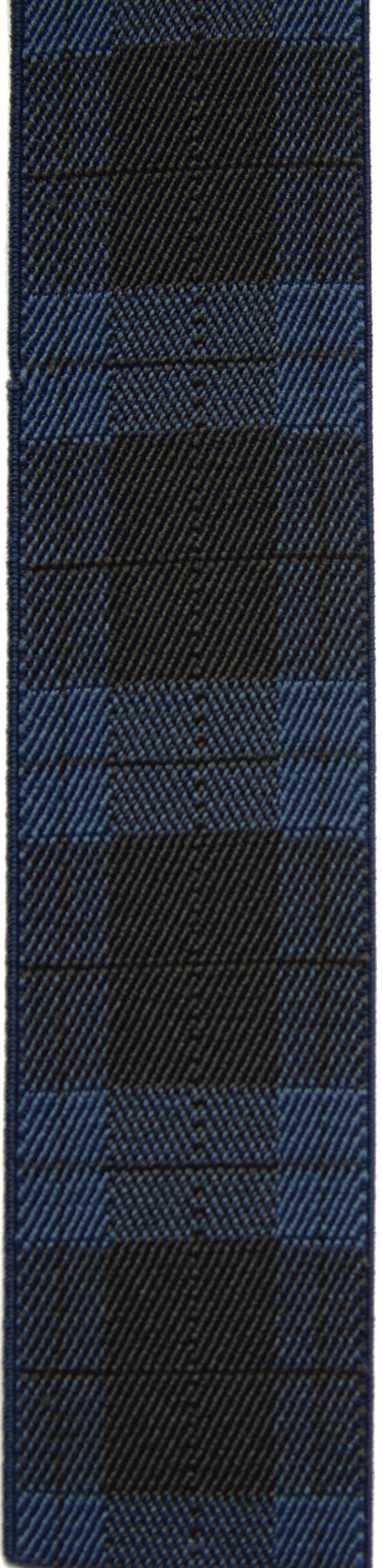 Elastischer Hosenträger Heritage Check - Blau / Schwarz